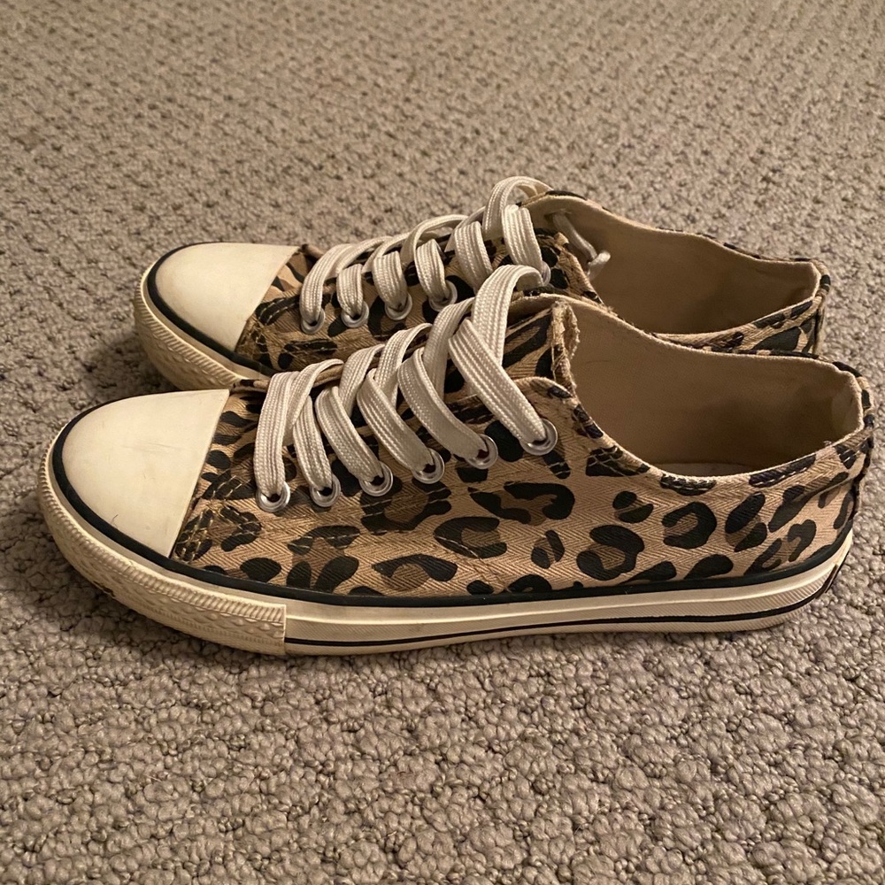 Leopard Print Canvas Sneaker